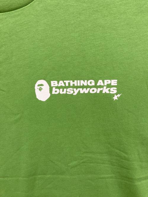 A BATHING APE（アベイシングエイプ）A BATHING APE (アベイシングエイプ) プリントカットソー グリーン サイズ:Mの古着・服飾アイテム