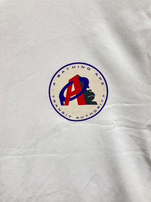 A BATHING APE（アベイシングエイプ）A BATHING APE (アベイシングエイプ) プリントTシャツ ホワイト サイズ:XLの古着・服飾アイテム