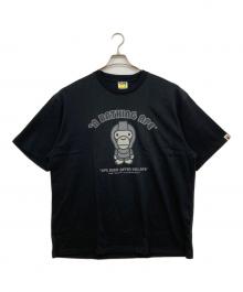 A BATHING APE（アベイシングエイプ）の古着「プリントカットソー」｜ブラック