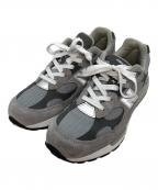 NEW BALANCEニューバランス）の古着「992ローカットスニーカー」｜グレー