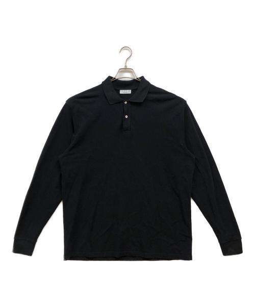 ELACIO（エラシオ）ELACIO (エラシオ) 鹿の子ポロシャツ ブラック サイズ:6の古着・服飾アイテム