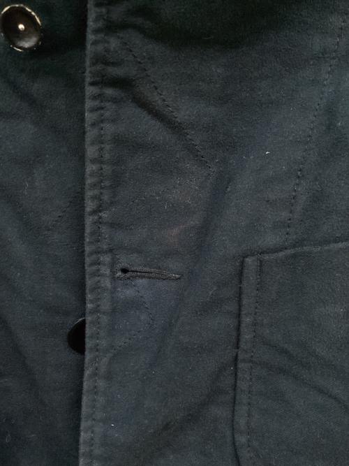 Engineered Garments（エンジニアド ガーメンツ）Engineered Garments (エンジニアド ガーメンツ) モールスキンジャケット ブラック サイズ:Mの古着・服飾アイテム