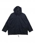 Caledoorカレドアー）の古着「WEATHER CLOTH HOODED SMOCK」｜ネイビー