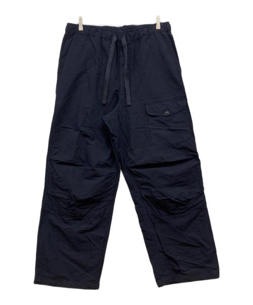 Caledoor（カレドアー）Caledoor (カレドアー) Linen Typewriter Combat Trousers ネイビー サイズ:Lの古着・服飾アイテム