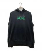 sacai×KAWSサカイ×カウズ）の古着「Flock Print Hooide」｜ブラック