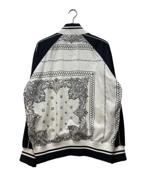 sacai（サカイ）sacai (サカイ) Bandana Print Zip Up Blouson ホワイト×ブラック サイズ:３の古着・服飾アイテム