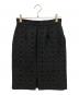 CELINE (セリーヌ) 総柄ウールジャガードスカート ブラック サイズ:34：15000円