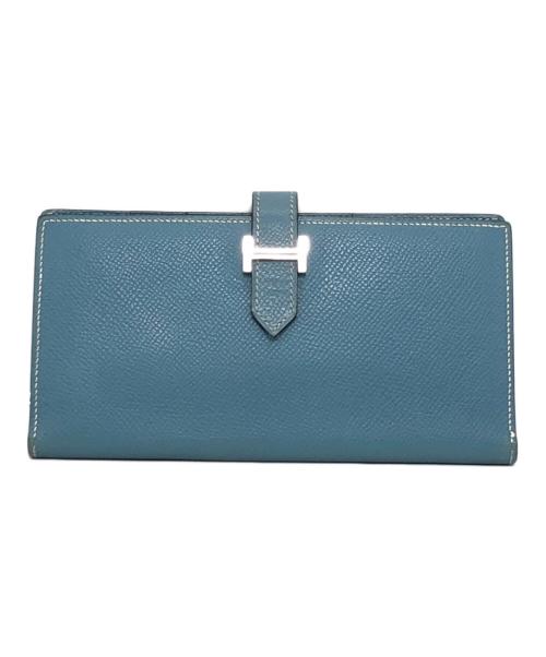 HERMES（エルメス）HERMES (エルメス) 2つ折り財布 ブルージーンの古着・服飾アイテム