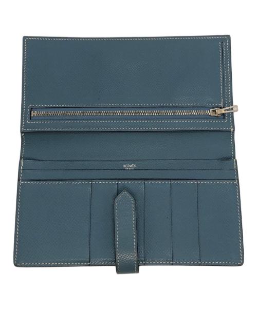 HERMES（エルメス）HERMES (エルメス) 2つ折り財布 ブルージーンの古着・服飾アイテム