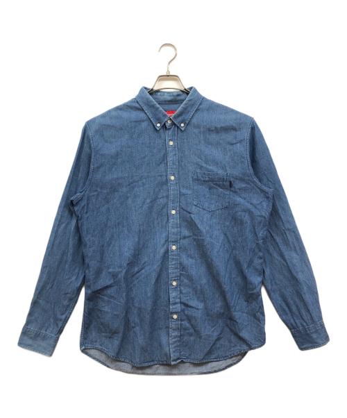 SUPREME（シュプリーム）Supreme (シュプリーム) ロングスリーブシャツ ブルー サイズ:XLの古着・服飾アイテム