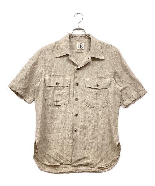 ORIAN（オリアン）ORIAN (オリアン) リネン サファリシャツ ベージュ サイズ:44(S)の古着・服飾アイテム