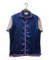 GUCCI（グッチ）の古着「Blue GG Star Bowling Shirt」｜ネイビー