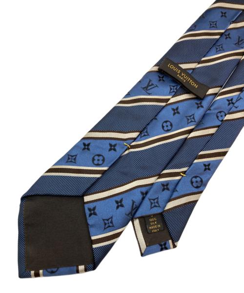 LOUIS VUITTON（ルイ ヴィトン）LOUIS VUITTON (ルイ ヴィトン) モノグラムストライプネクタイ ブルー サイズ:なしの古着・服飾アイテム
