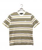 stussyステューシー）の古着「Alton Stripe Crew」｜ホワイト