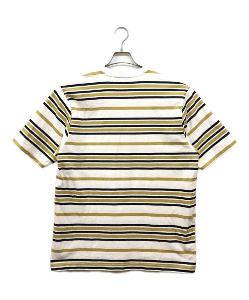 stussy（ステューシー）stussy (ステューシー) Alton Stripe Crew ホワイト サイズ:Lの古着・服飾アイテム