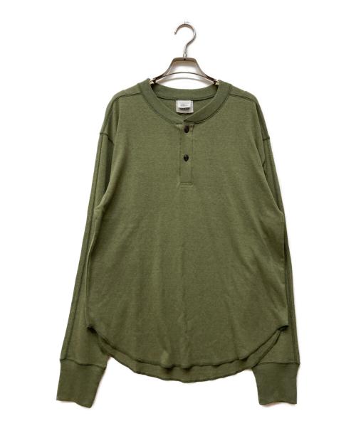 THE SHINZONE（ザ シンゾーン）THE SHINZONE (ザ シンゾーン) ヘンリーネックカットソー グリーン サイズ:SIZE FOの古着・服飾アイテム