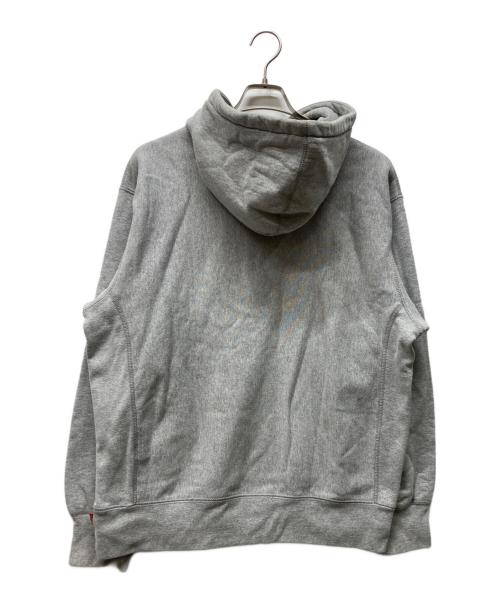 SUPREME（シュプリーム）Supreme (シュプリーム) Cross Box Logo Hooded Sweatshirt レッド×グレー サイズ:Mの古着・服飾アイテム