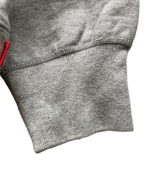 SUPREME（シュプリーム）Supreme (シュプリーム) Cross Box Logo Hooded Sweatshirt レッド×グレー サイズ:Mの古着・服飾アイテム