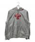Supreme（シュプリーム）の古着「Cross Box Logo Hooded Sweatshirt」｜レッド×グレー