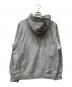 Supreme (シュプリーム) Cross Box Logo Hooded Sweatshirt レッド×グレー サイズ:M：25000円