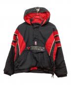 STARTERスターター）の古着「BULLS アノラックパーカー」｜ブラック