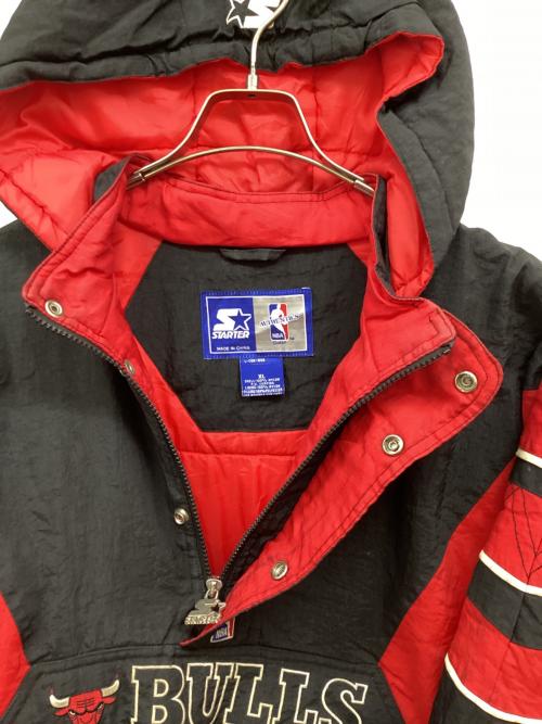 STARTER（スターター）STARTER (スターター) BULLS アノラックパーカー ブラック サイズ:XLの古着・服飾アイテム
