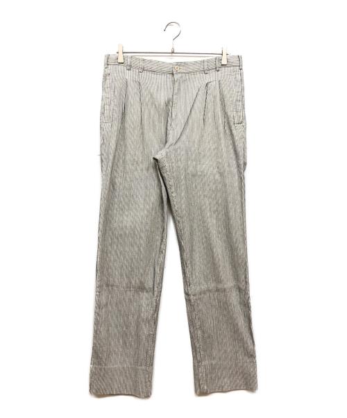 PAPAS（パパス）PAPAS (パパス) リネン混スラックス ホワイト サイズ:LLの古着・服飾アイテム