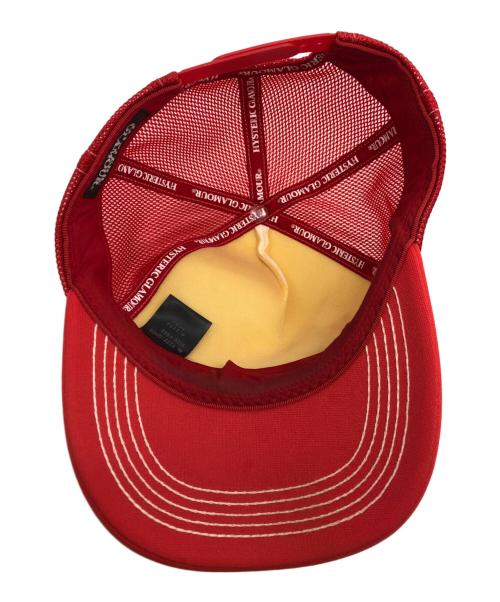 Hysteric Glamour（ヒステリックグラマー）Hysteric Glamour (ヒステリックグラマー)  Speedster Mesh Cap  レッドの古着・服飾アイテム