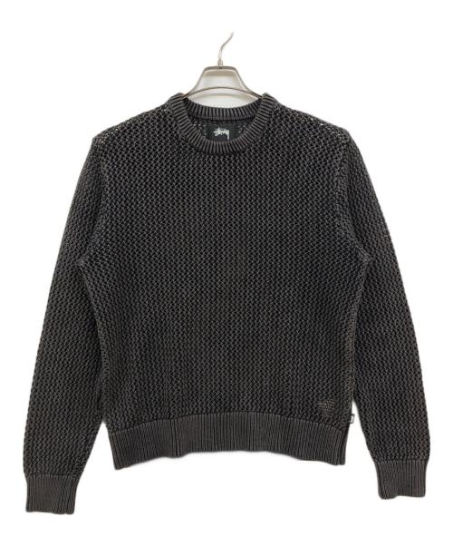 stussy（ステューシー）stussy (ステューシー) Pigment Dyed Loose Gauge Sweater グレー サイズ:Lの古着・服飾アイテム