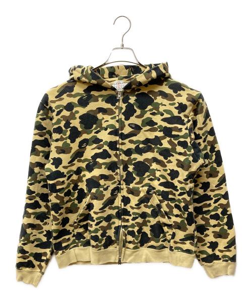 A BATHING APE（アベイシングエイプ）A BATHING APE (アベイシングエイプ) 1st Camo ジップパーカー ベージュ サイズ:Ｍの古着・服飾アイテム