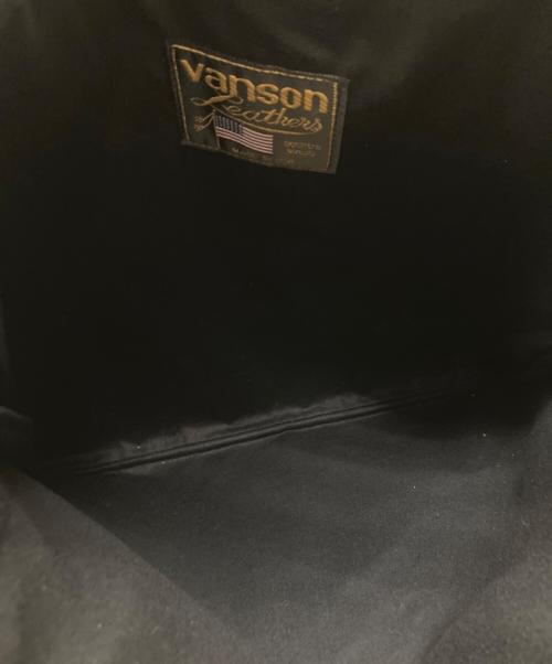 VANSON（バンソン）VANSON (バンソン) レザーバッグ ブラックの古着・服飾アイテム