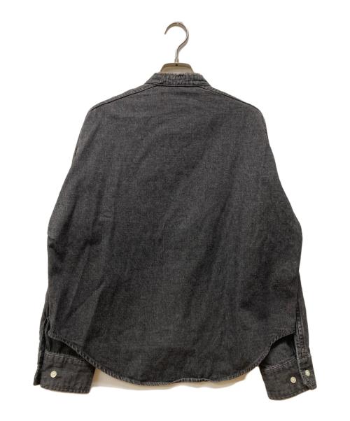 blanc basque（ブランバスク）BLANC basque (ブランバスク) パールボタンデニムシャツ ブラック サイズ:38の古着・服飾アイテム