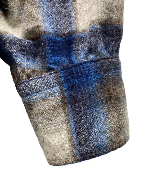 PENDLETON（ペンドルトン）PENDLETON (ペンドルトン) 70S オンブレチェックウエスタンシャツ ブルー サイズ:Mの古着・服飾アイテム