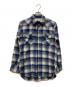 PENDLETON（ペンドルトン）の古着「70S オンブレチェックウエスタンシャツ」｜ブルー