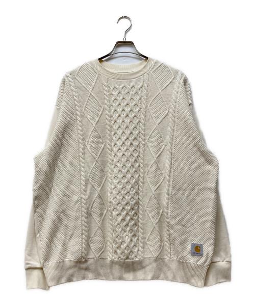 Carhartt WIP（カーハート ワーク イン プログレス）CARHARTT WIP (カーハート ワーク イン プログレス) Tridon Sweater アイボリー サイズ:ＸＬの古着・服飾アイテム