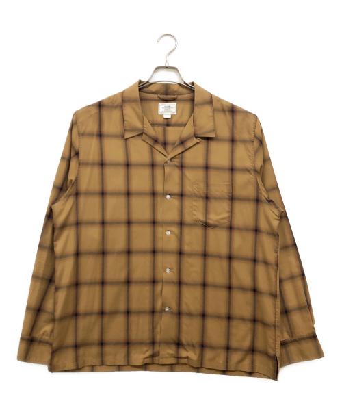 THE CRIMIE（ザ クライミー）THE CRIMIE (ザ クライミー) オープンカラーシャツ ブラウン サイズ:XXLの古着・服飾アイテム
