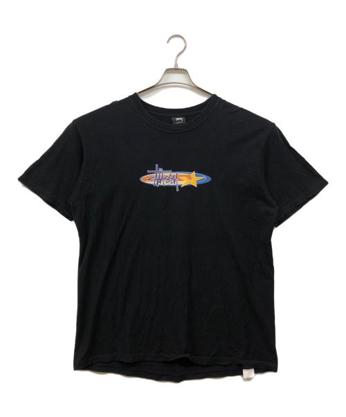 stussy（ステューシー）stussy (ステューシー) プリントカットソー ブラック サイズ:Lの古着・服飾アイテム