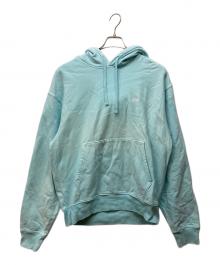 stussy（ステューシー）の古着「刺繍ロゴパーカー」｜スカイブルー