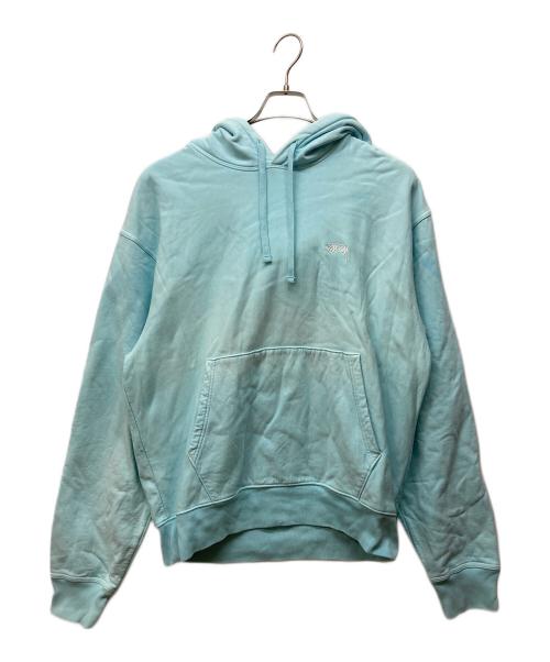 stussy（ステューシー）stussy (ステューシー) 刺繍ロゴパーカー スカイブルー サイズ:SIZE XLの古着・服飾アイテム