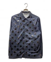 GOOD DESIGN SHOP COMME des GARCONS（グッドデザインショップ コムデギャルソン）の古着「ドット柄コーチジャケット」｜ネイビー