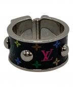 LOUIS VUITTONルイ ヴィトン）の古着「LV × TM リング・LV シグネチャー Sロック」｜ブラック