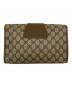 GUCCI (グッチ) GGプラス シェリーライン クラッチバッグ ブラウン：15000円