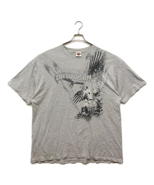 HARLEY-DAVIDSON（ハーレーダビッドソン）HARLEY-DAVIDSON (ハーレーダビッドソン) プリントTシャツ グレー サイズ:2XLの古着・服飾アイテム