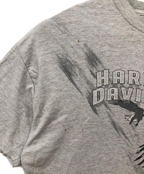 HARLEY-DAVIDSON（ハーレーダビッドソン）HARLEY-DAVIDSON (ハーレーダビッドソン) プリントTシャツ グレー サイズ:2XLの古着・服飾アイテム