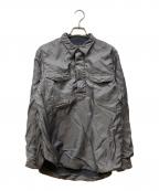 COMME des GARCONS HOMME PLUSコムデギャルソンオムプリュス）の古着「スーベニールキッチュ期 ナイロンプルオーバーシャツ」｜グレー