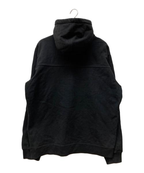 SUPREME（シュプリーム）Supreme (シュプリーム) TEXT STRIPE HOODED SWEATSHIRTS ブラック サイズ:XLの古着・服飾アイテム
