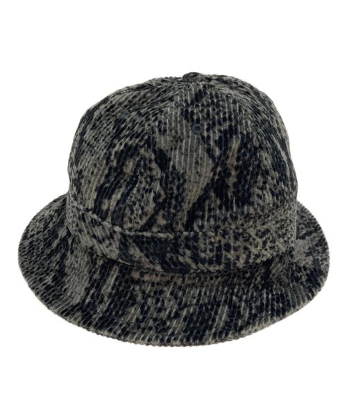 SUPREME（シュプリーム）Supreme (シュプリーム) パイソン柄コーデュロイバケットハット グレーの古着・服飾アイテム