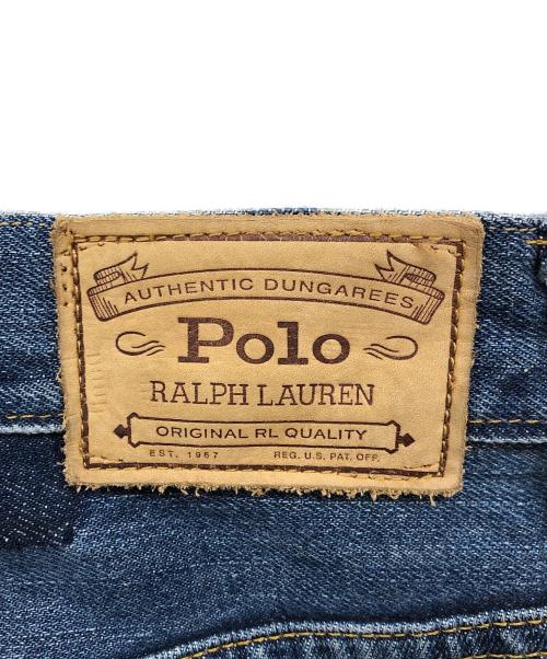 POLO RALPH LAUREN（ポロ・ラルフローレン）POLO RALPH LAUREN (ポロ・ラルフローレン) バギーデニムパンツ インディゴ サイズ:34の古着・服飾アイテム