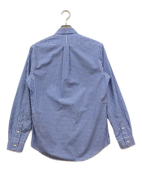 RALPH LAUREN（ラルフローレン）RALPH LAUREN (ラルフローレン) ギンガムチェックボタンダウンシャツ ホワイト×ブルー サイズ:Sの古着・服飾アイテム