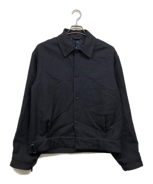 COMOLI（コモリ）COMOLI (コモリ) ウールサージ ベルテッドジャケット ネイビー サイズ:3の古着・服飾アイテム
